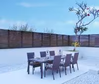 Villa Adenium, Essen im Freien